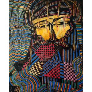 Akram Dost Baloch, 11 x 14 inch, Mixed Media on Canvas, Figurative Painting, AC-ADB-049